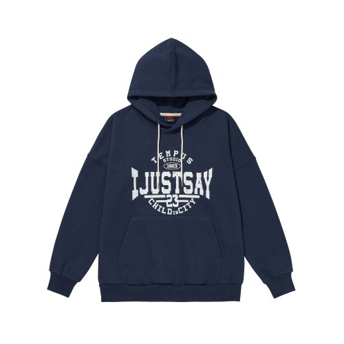 템푸스스튜디오(TEMPUS STUDIO) JUST SAY HOODIE [NAVY] - 사이즈 & 후기 | 무신사