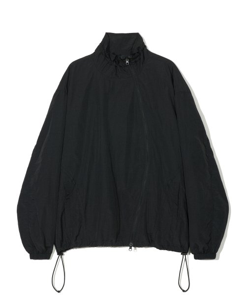 Black zip cheap up windbreaker