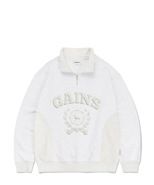 Анорак 3D Laurel Golden с молнией White Melange/Oatmeal