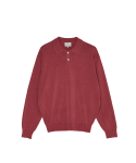 브루먼(BRUMAN) Shabby Knitted Polo Shirt (Maroon)