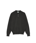 브루먼(BRUMAN) Shabby Knitted Polo Shirt (Midngiht Black)