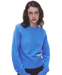 Qduroy Basic Knit Sweater - Blue Sky