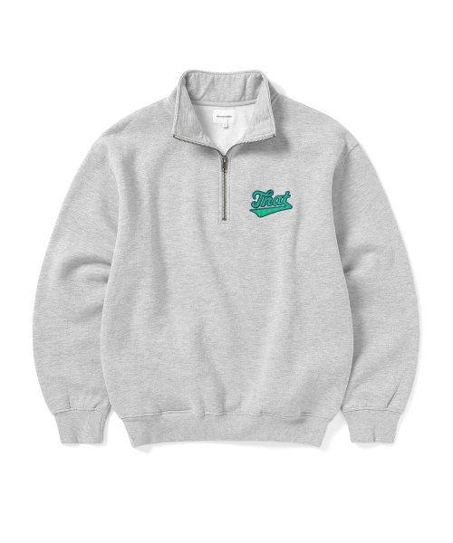 디스이즈네버댓(THISISNEVERTHAT) Half Zip Sweatshirt Heather Grey - 사이즈 & 후기 | 무신사