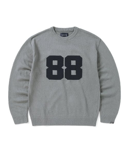 MUSINSA | thisisneverthat® 88 Knit Sweater Slate