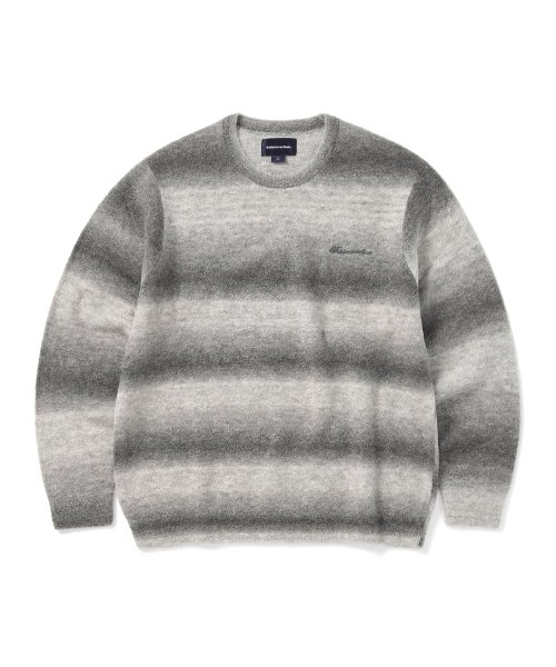 MUSINSA | thisisneverthat® Ombre Knit Sweater Gray