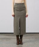 르네제이(RENEJ) Wool Slit Long Skirt