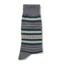 커스텀멜로우(CUSTOMELLOW) formal horizontal stripe socks CALAX23516GYX