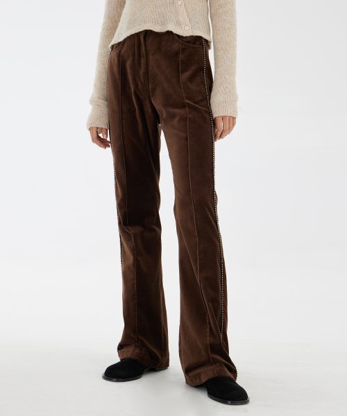 Bootcut брюки - Brown