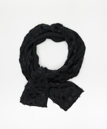 Jacquard Woven Scarf - Black