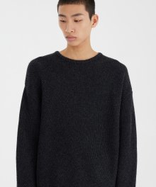 Irregular Sweater - Charcoal Grey