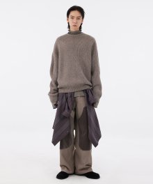 Irregular Sweater - Brown