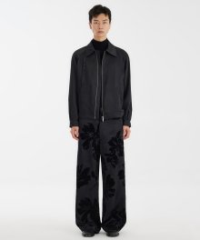 Zipped Blouson Jacket (M) - Black