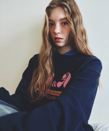 Anemoia graphic Sweatshirt [NAVY]