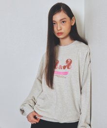 Anemoia graphic Sweatshirt [BEIGE OAT]