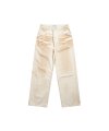WASHED WIDE DENIM PANTS WHITE