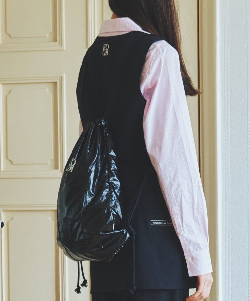로씨로씨(ROCCI ROCCI) Classic Symbol Nylon Gym Sack [BLACK
