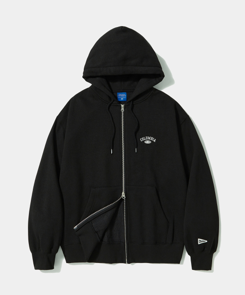 CU ARCH LOGO FLEECE ZIP-UP HOODIE чёрный