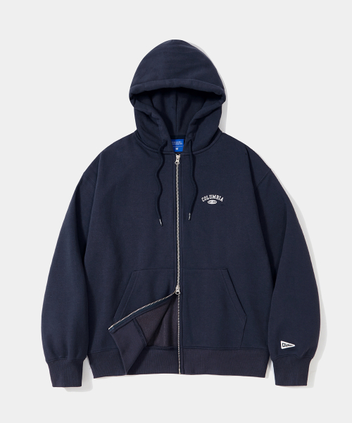 Флисовое худи на молнии CU ARCH LOGO Crown Navy
