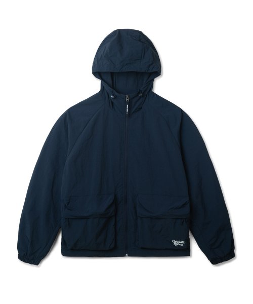 POCKET HOODIE JACKET NAVY