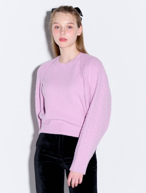 Pink bolero sweater best sale