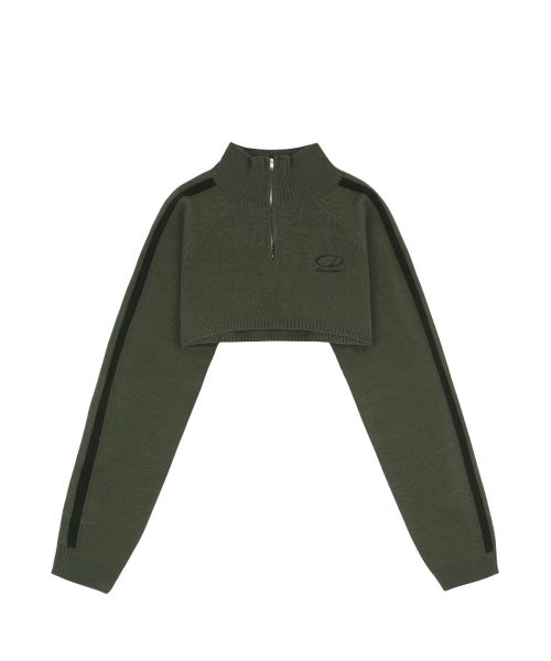 Кроп-болеро на молнии - KHAKI