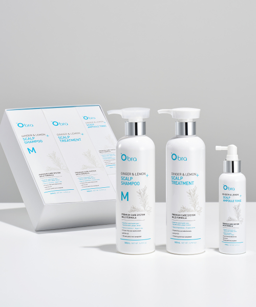 오브라() 진저앤레몬 3종 기획세트 (모이스처샴푸+트리트먼트+앰플토닉) 상품 이미지
