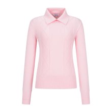Argyle Knit Sweater_Pink