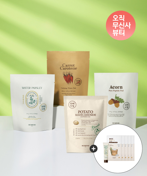 스킨푸드(skinfood) [2+1][총90매] 패드 30매 리필(+마스크팩5매+파슬리에센스15ml 증정)