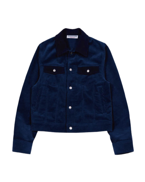 вельветовая замшевая куртка JACKET (тёмно-синее)
