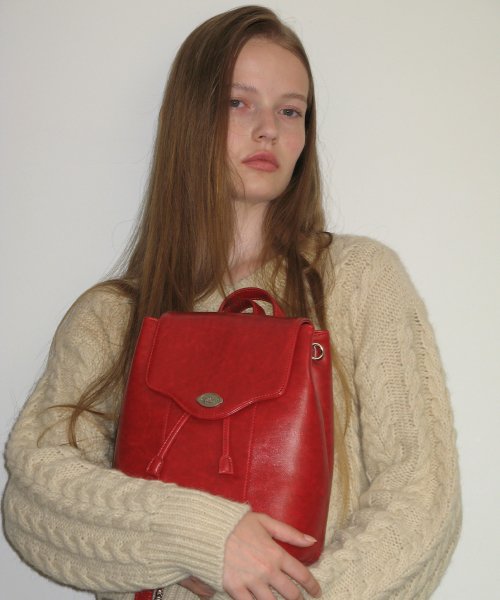 썸웨어버터(SOMEWHEREBUTTER) fle backpack - vintage red