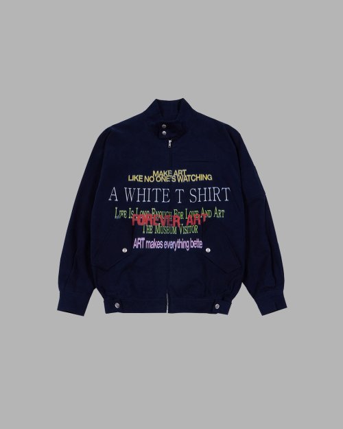 더뮤지엄비지터(THEMUSEUMVISITOR) LETTERING PRINTED COTTON