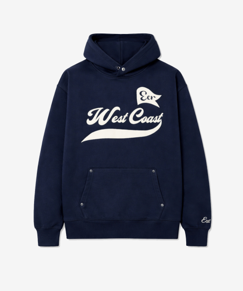 Худи West Coast с объёмным принтом Navy
