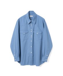 Double Snap Western Shirts Blue