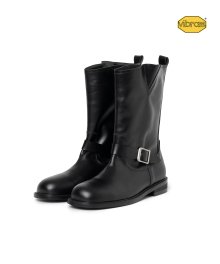Engineered Boots Leather Black