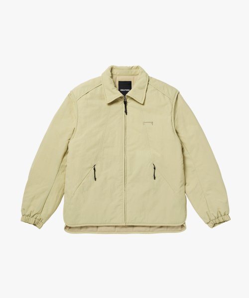 TASLAN COLLARED PADDING JACKET-LIGHT бежевое
