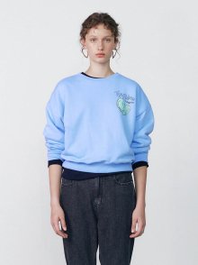 The Shell Heart Graphic Sweatshirt in Blue VW3AE108-22