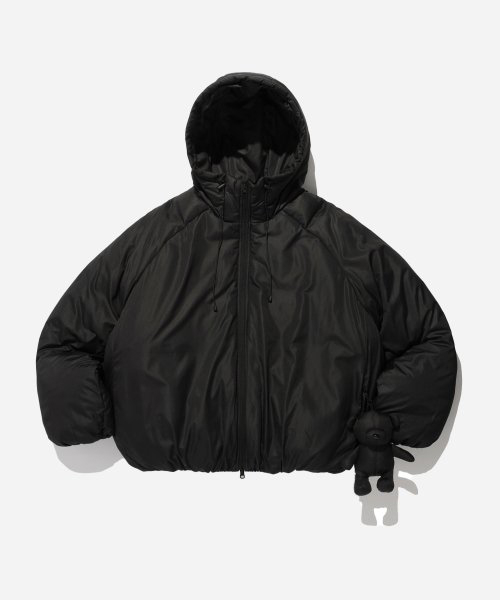 피지컬 디파트먼트(physicaleducation) BEAR KEYRING PUFFER JACKET BLACK