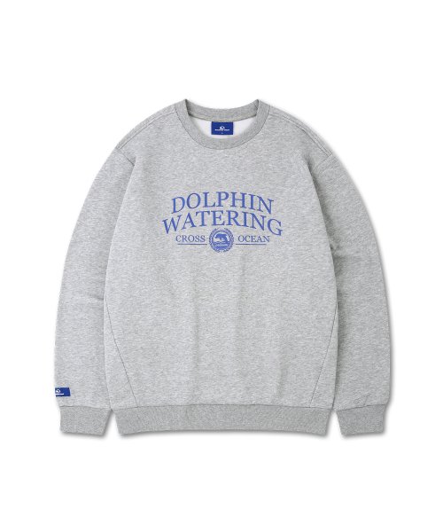 Флисовый свитшот Dolphin Watering Essential — Melange Grey