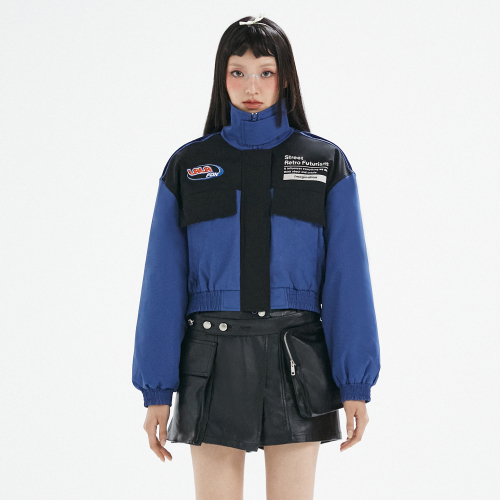 TRACK PUFFER JUMPER тёмно-синее BP3WJ002