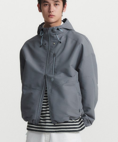 HOOD ZIP UP JACKET (grey)