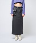 320쇼룸(320SHOWROOM) 1Cargo Pocket Long Skirt Charcoal