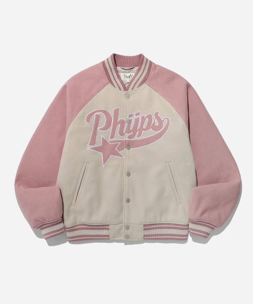 Университетская куртка Varsity Startail — Vintage Pink
