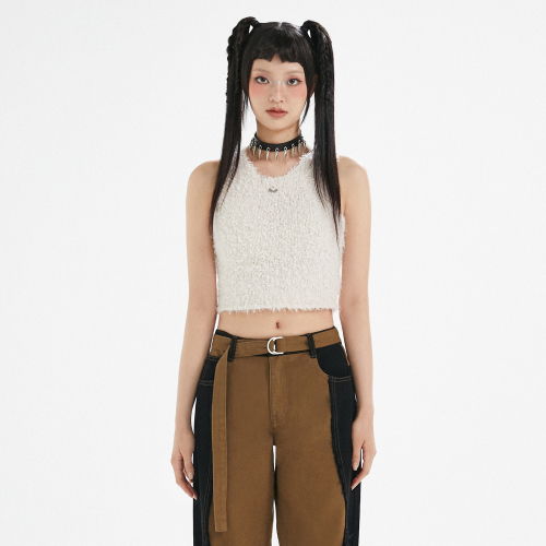 HAIR CROPPED SLEEVELESS IVORY BP3BR001