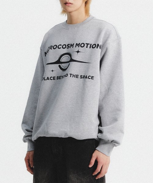 MACROCOSM SWEAT SHIRT (MELANGE GREY)
