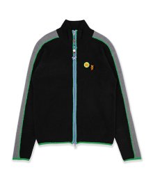 YB COLOR SCHEME ZIP UP KNIT_BLACK