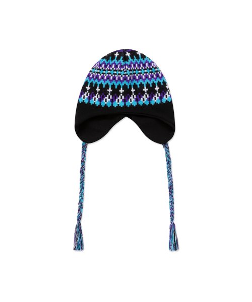 MUSINSA | LMC KNIT EARFLAP BEANIE multi