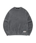 HAIRY KNIT SWEATER gray