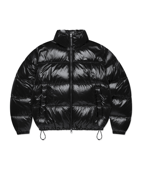 OG GLOSSY PUFFER DUCK DOWN PARKA black