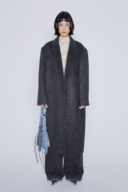 애프터아워즈(AFTERHOURS) MOHAIR LONG COAT (CHARCOAL) - 사이즈 & 후기 | 무신사