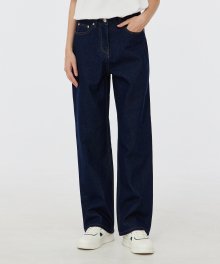 (W) DENIM WIDE PANTS (INDIGO BLUE) [LRSFDDW718M]